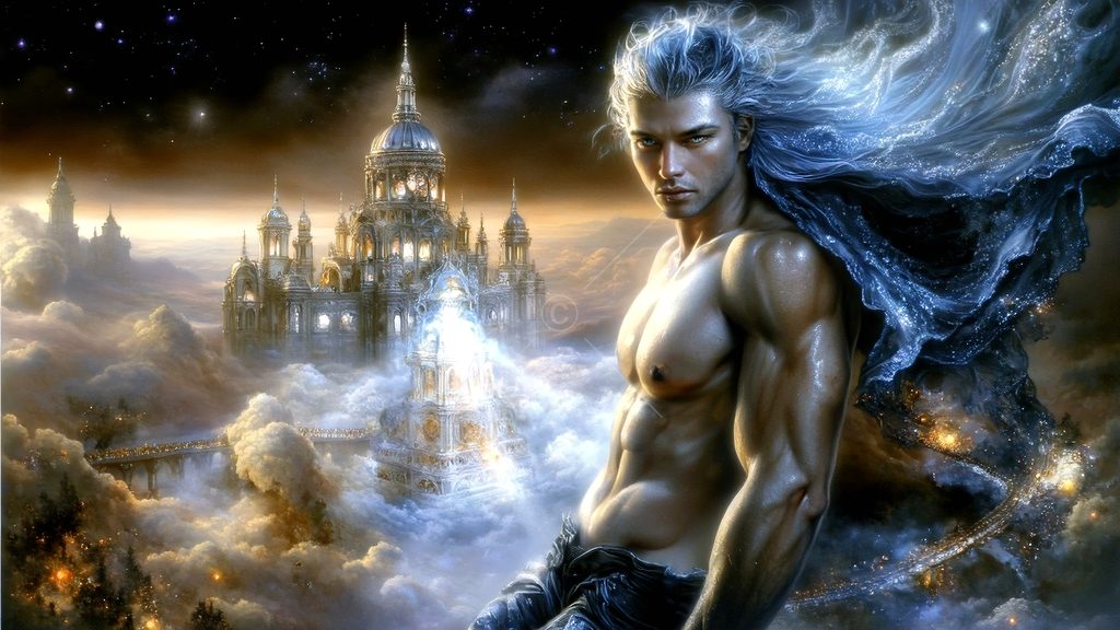 Spirits in the City of Gold - AI Art