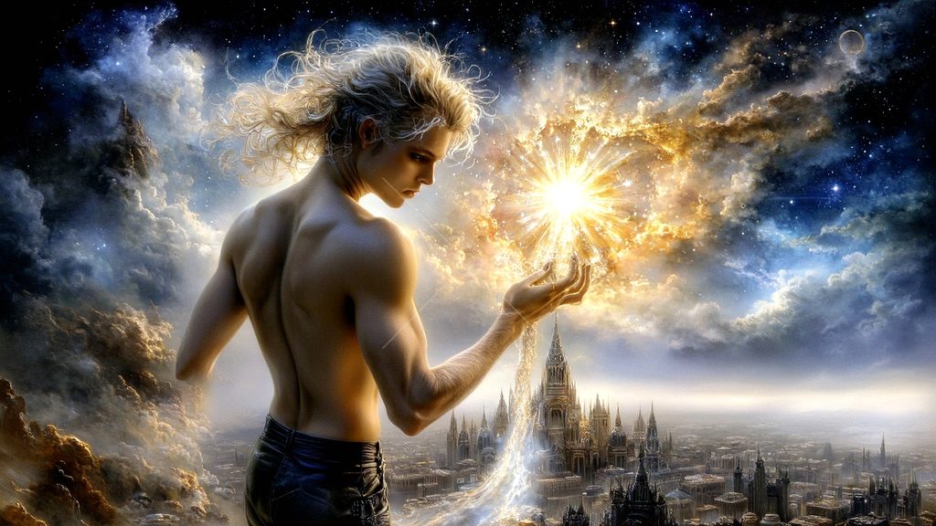 Spirits in the City of Gold - AI Art