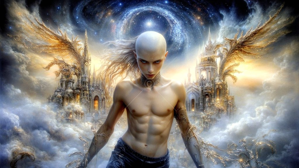 Spirits in the City of Gold - AI Art