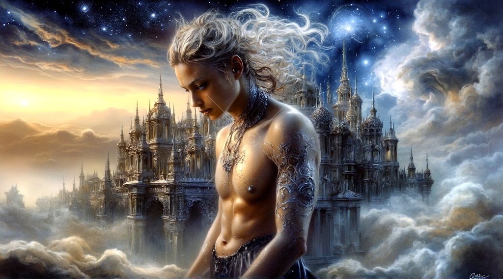 Spirits in the City of Gold - AI Art