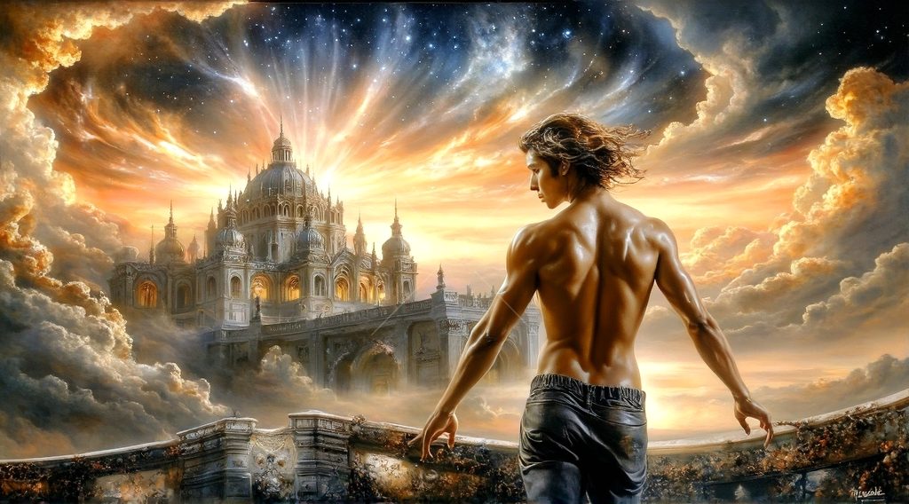 Spirits in the City of Gold - AI Art