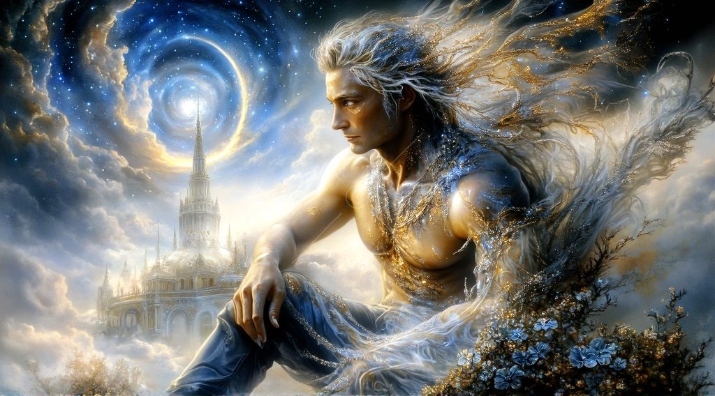 Spirits in the City of Gold - AI Art