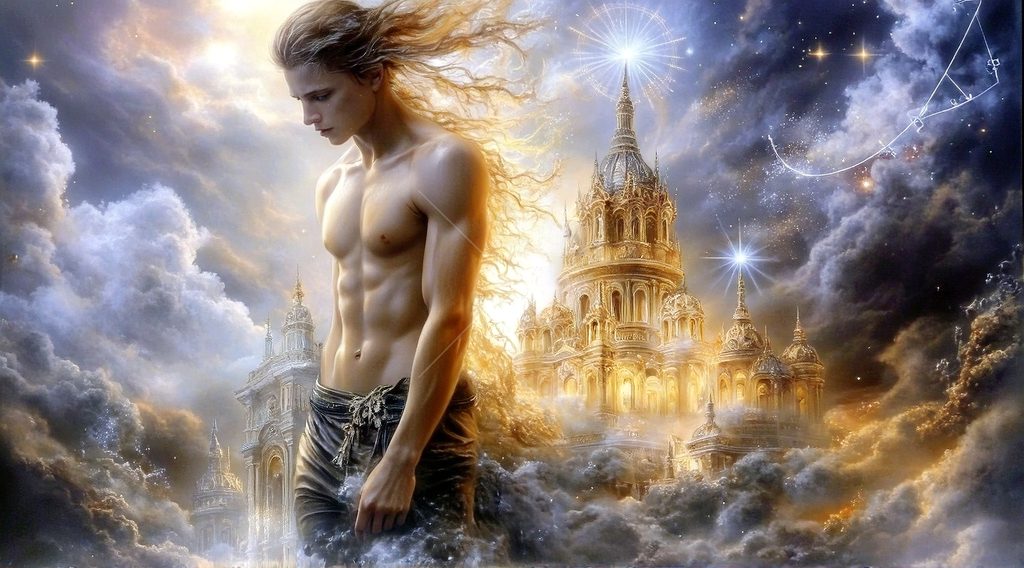 Spirits in the City of Gold - AI Art
