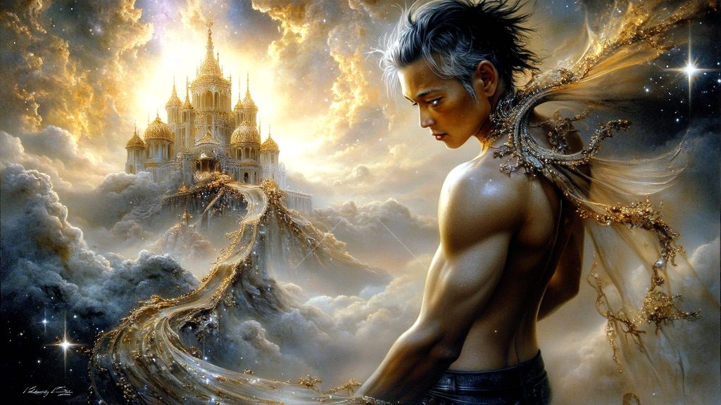 Spirits in the City of Gold - AI Art