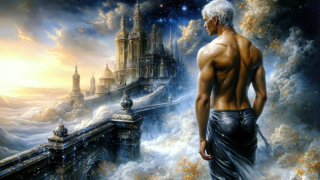 Spirits in the City of Gold - AI Art
