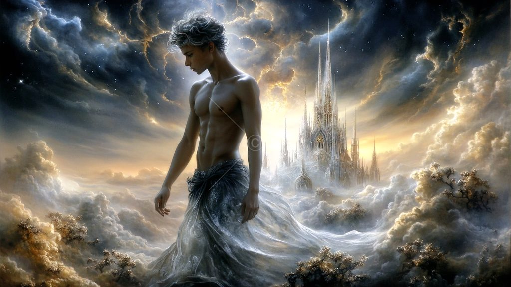 Spirits in the City of Gold - AI Art