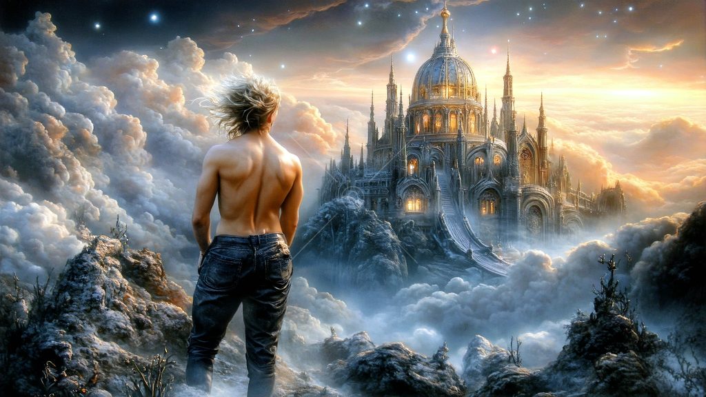 Spirits in the City of Gold - AI Art
