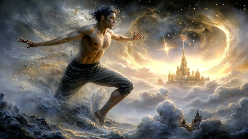 Spirits in the City of Gold - AI Art