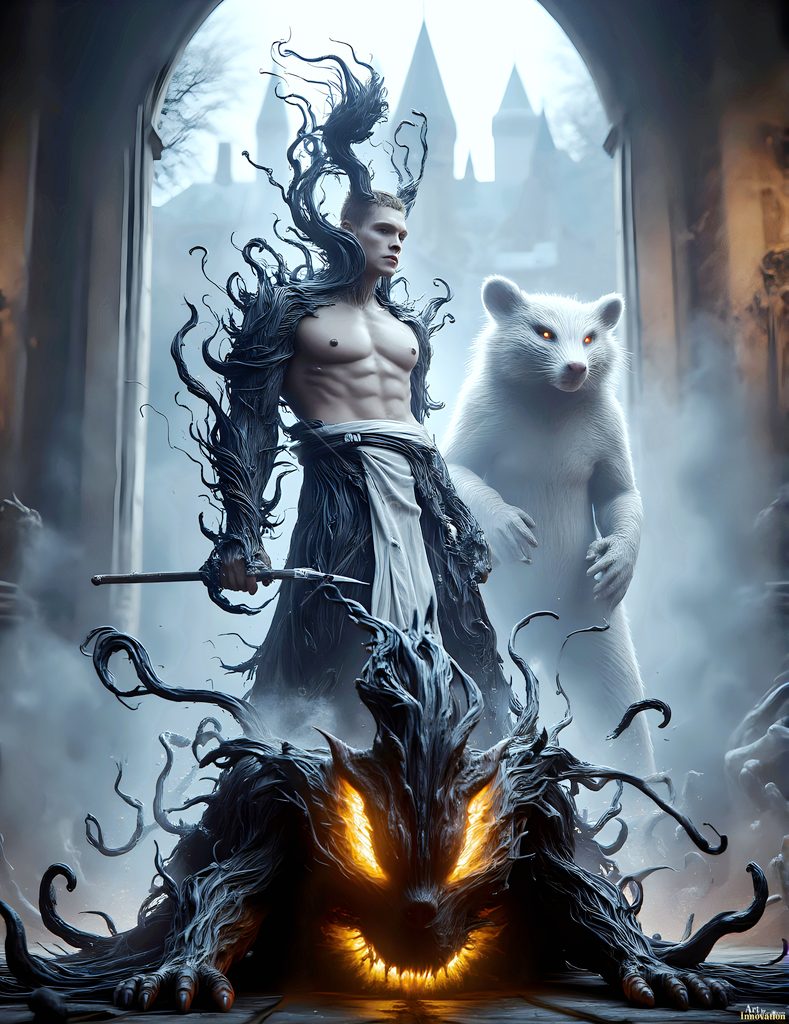 The House of the Badgers - AI Wizard Art
