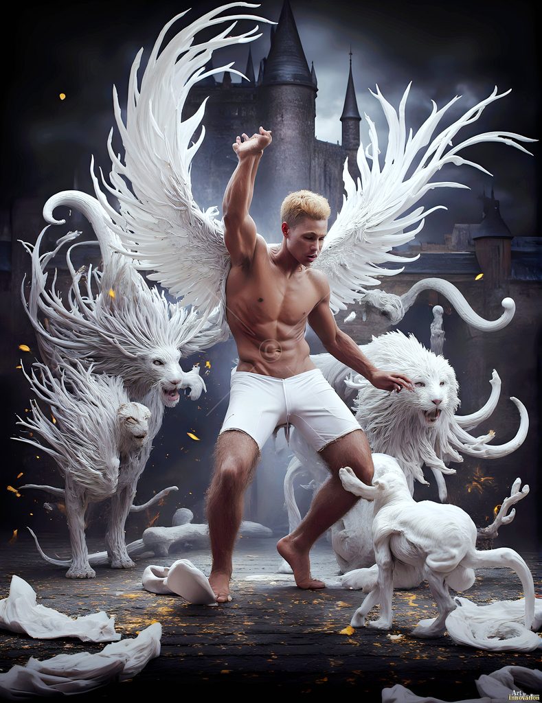The House of the Lions - AI Wizard Art