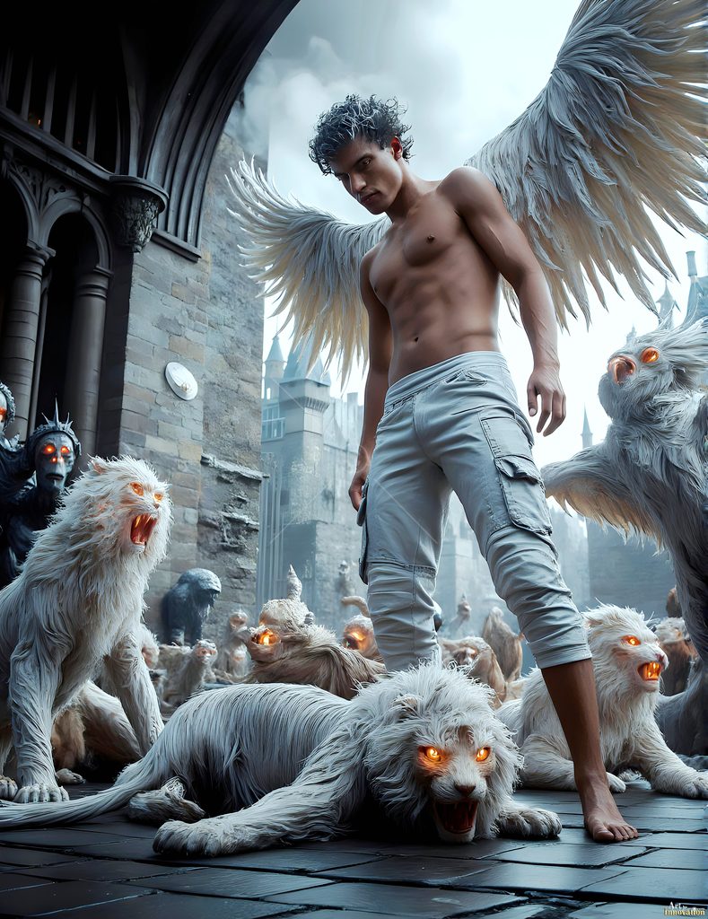 The House of the Lions - AI Wizard Art