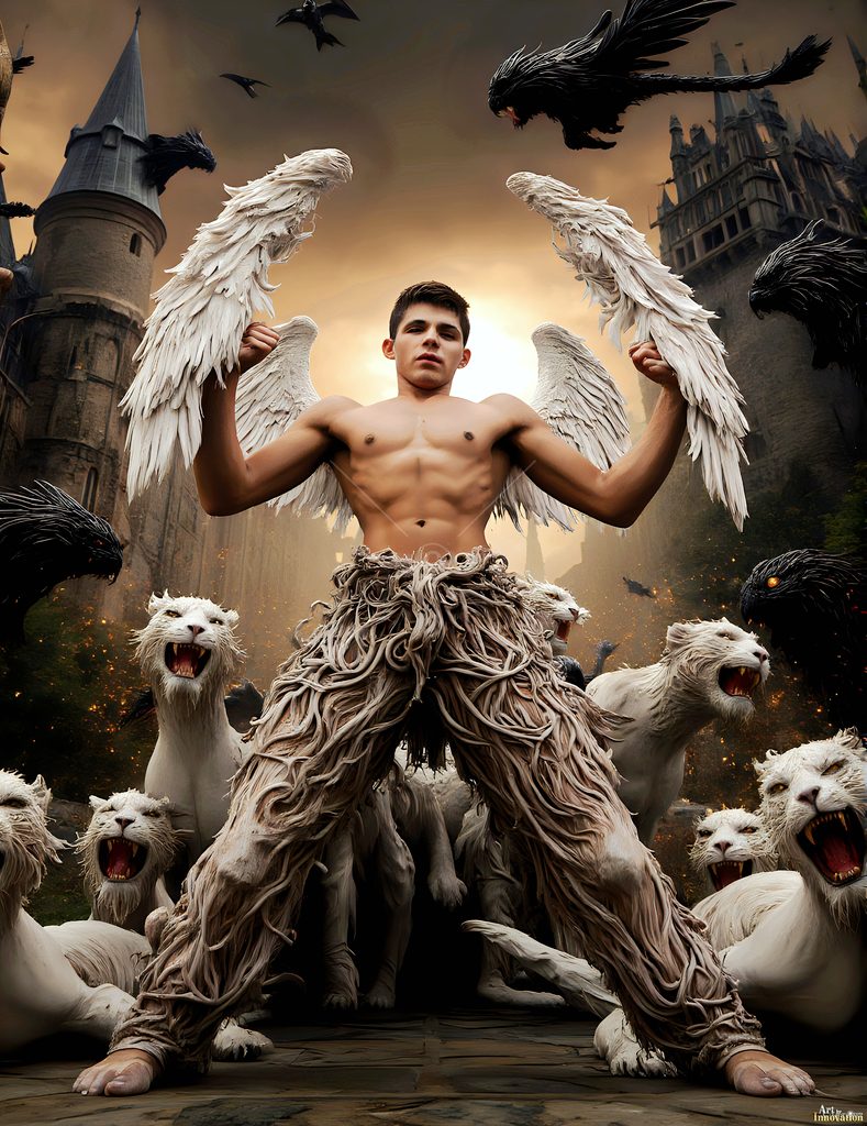 The House of the Lions - AI Wizard Art