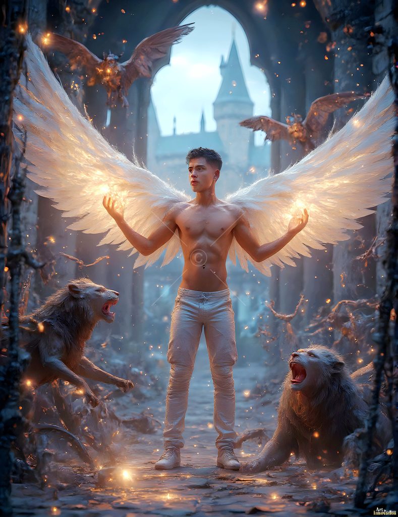 The House of the Lions - AI Wizard Art