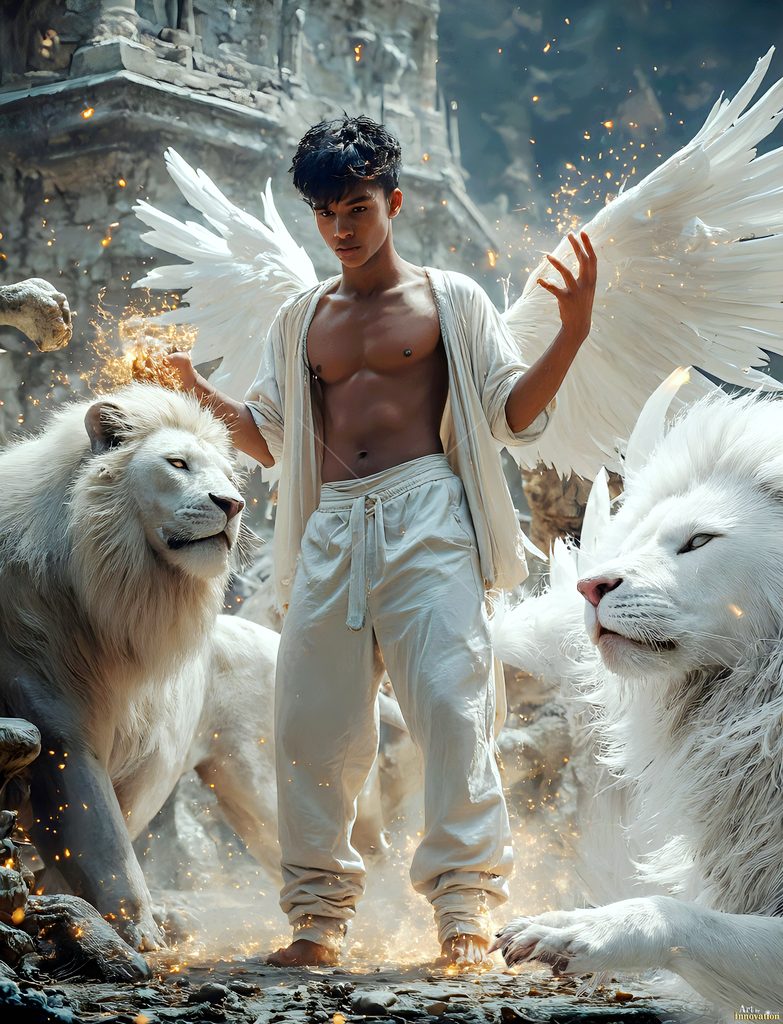 The House of the Lions - AI Wizard Art