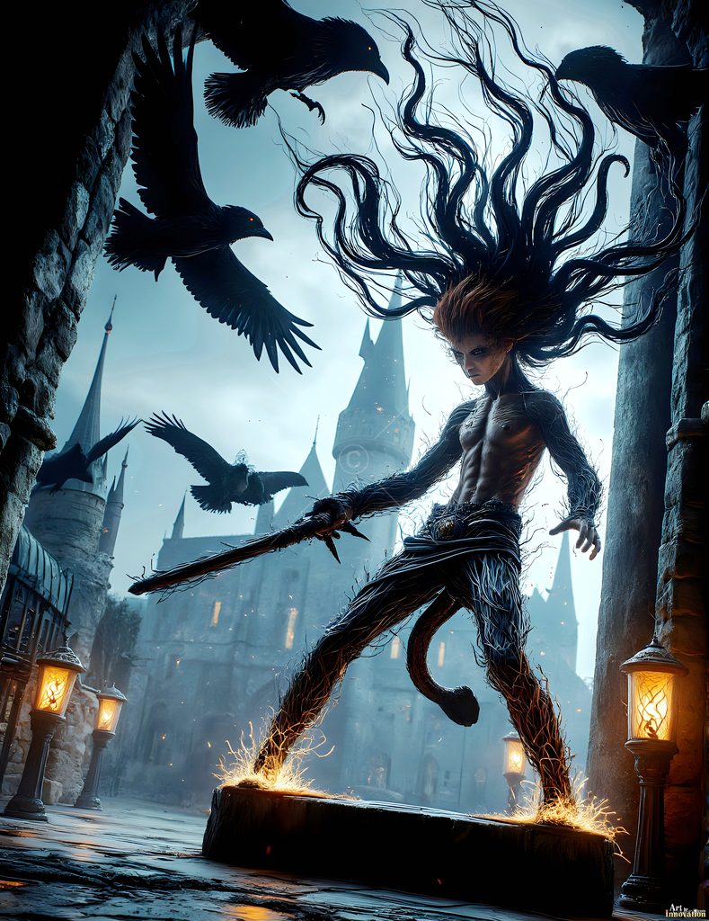 The House of the Ravens - AI Wizard Art