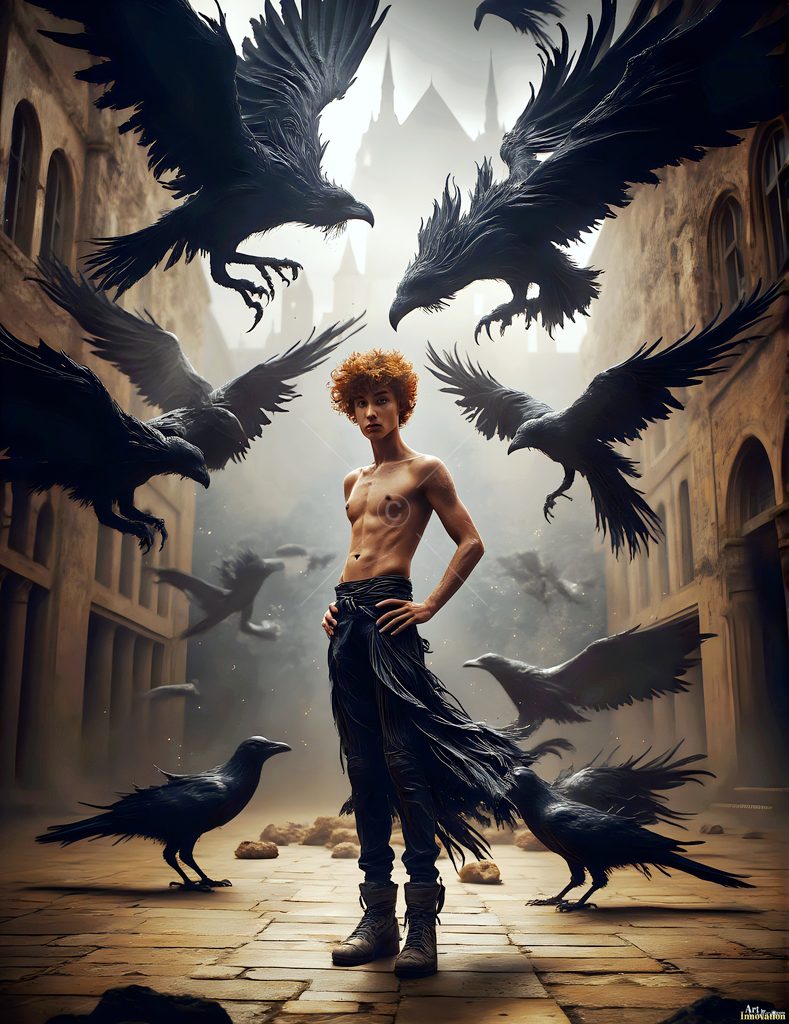 The House of the Ravens - AI Wizard Art
