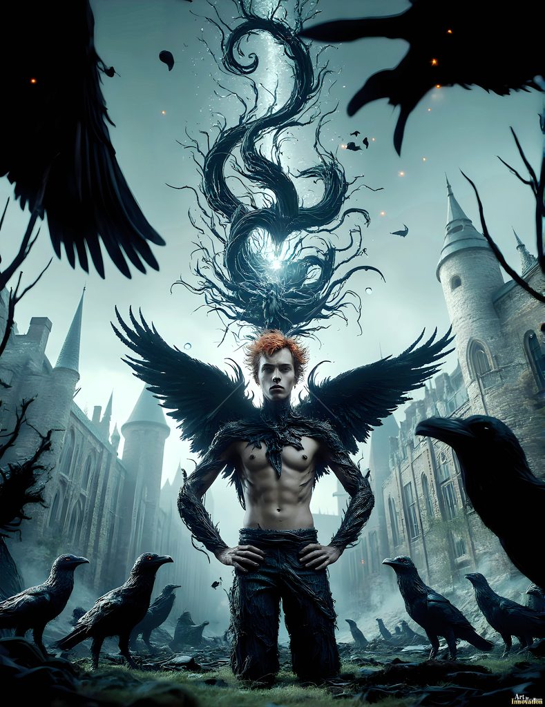 The House of the Ravens - AI Wizard Art