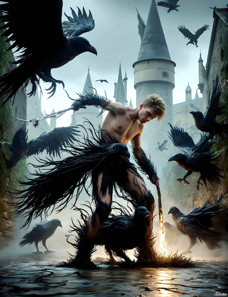 The House of the Ravens - AI Wizard Art
