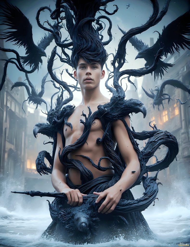 The House of the Ravens - AI Wizard Art