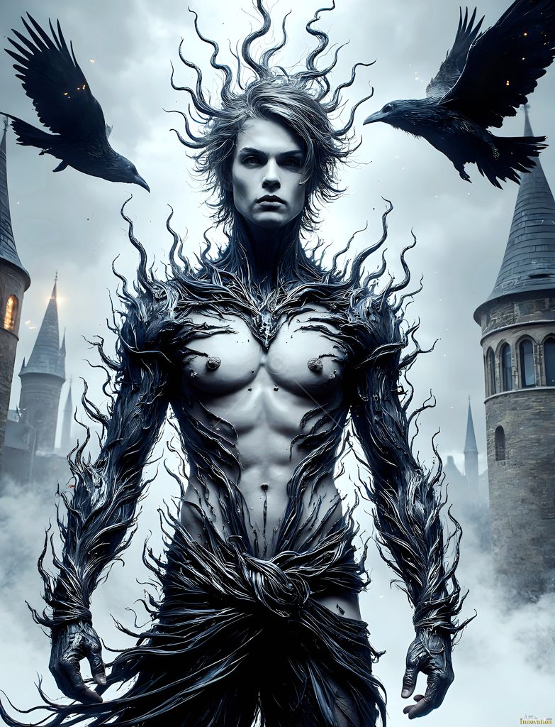 The House of the Ravens - AI Wizard Art
