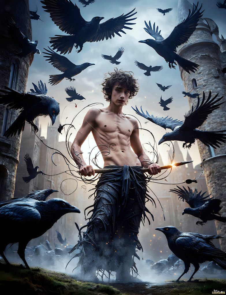 The House of the Ravens - AI Wizard Art