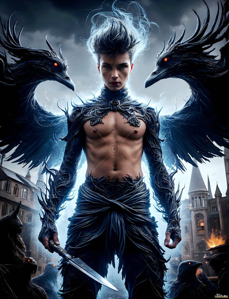 The House of the Ravens - AI Wizard Art