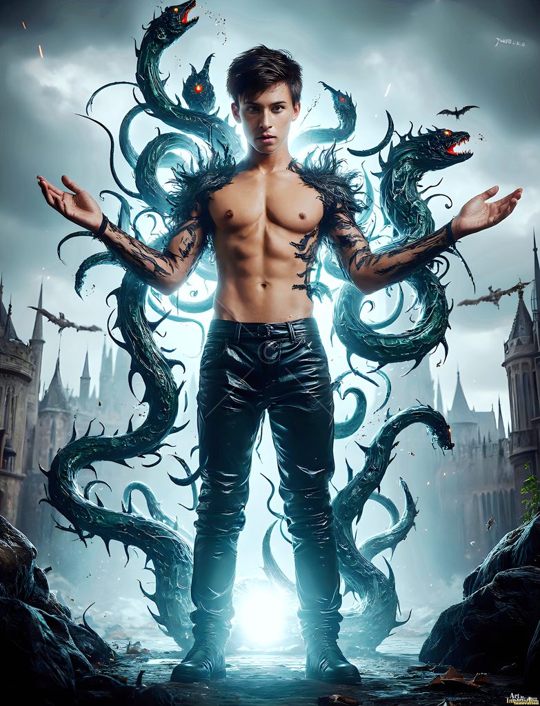 The House of the Serpents - AI Wizard Art
