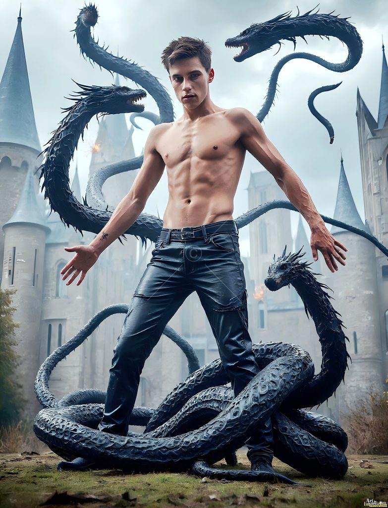 The House of the Serpents - AI Wizard Art