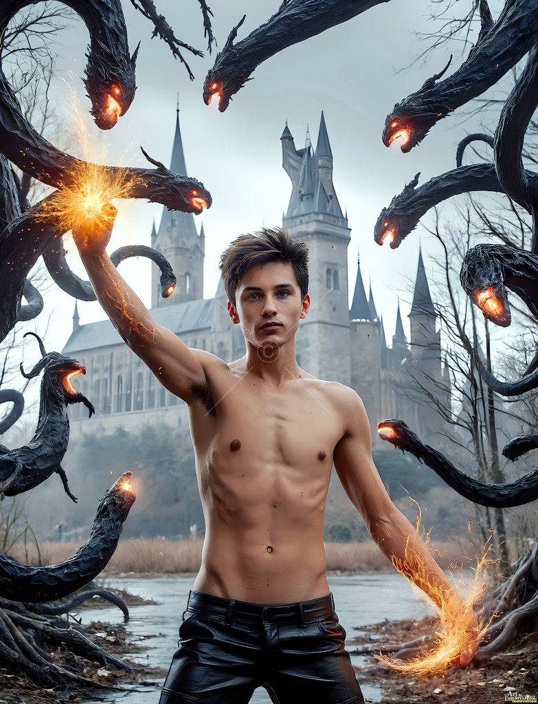 The House of the Serpents - AI Wizard Art