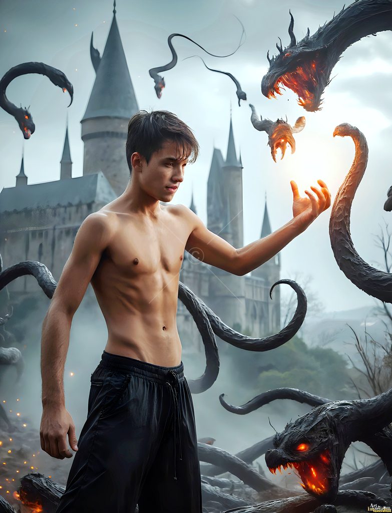 The House of the Serpents - AI Wizard Art