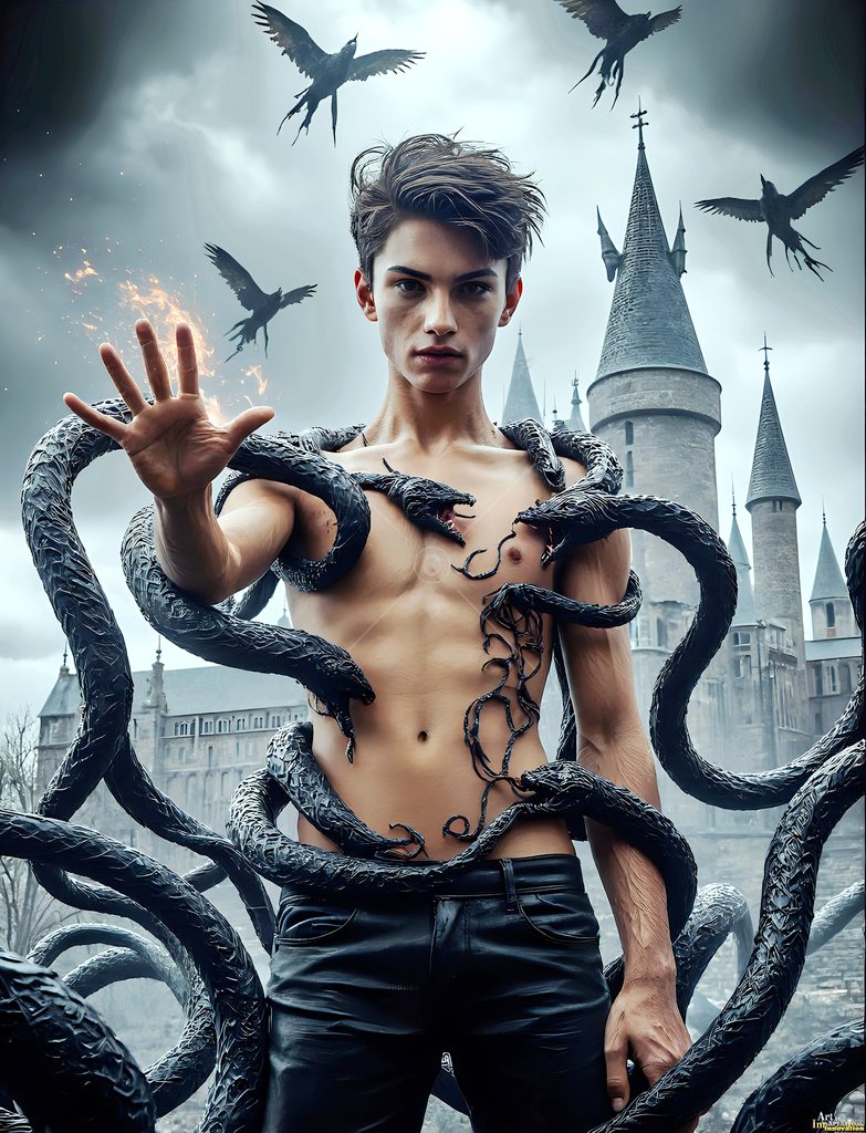 The House of the Serpents - AI Wizard Art