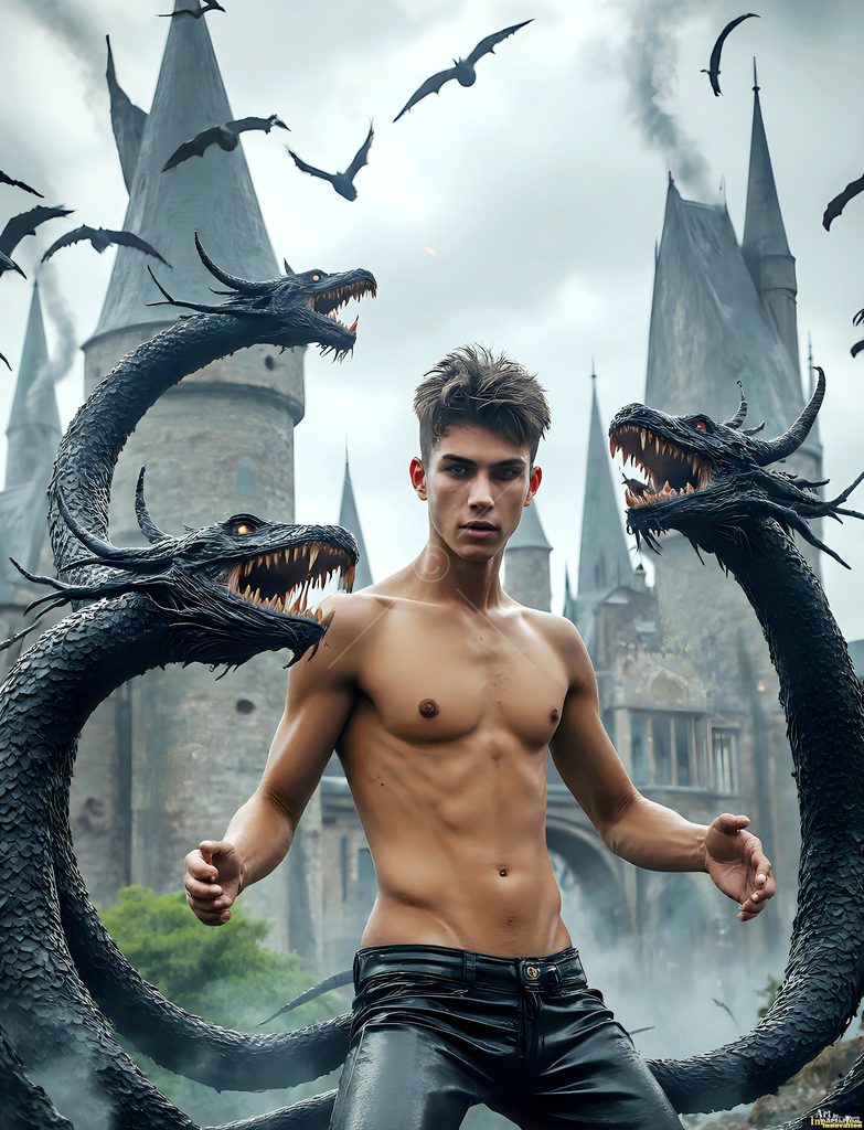 The House of the Serpents - AI Wizard Art