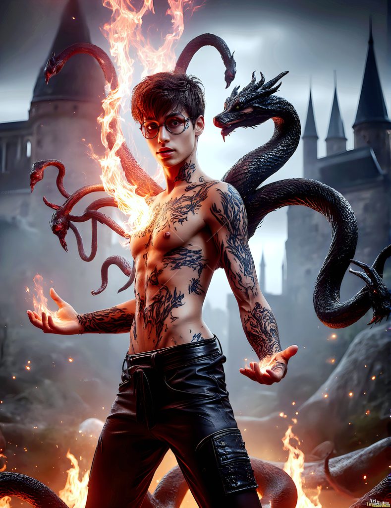 The House of the Serpents - AI Wizard Art