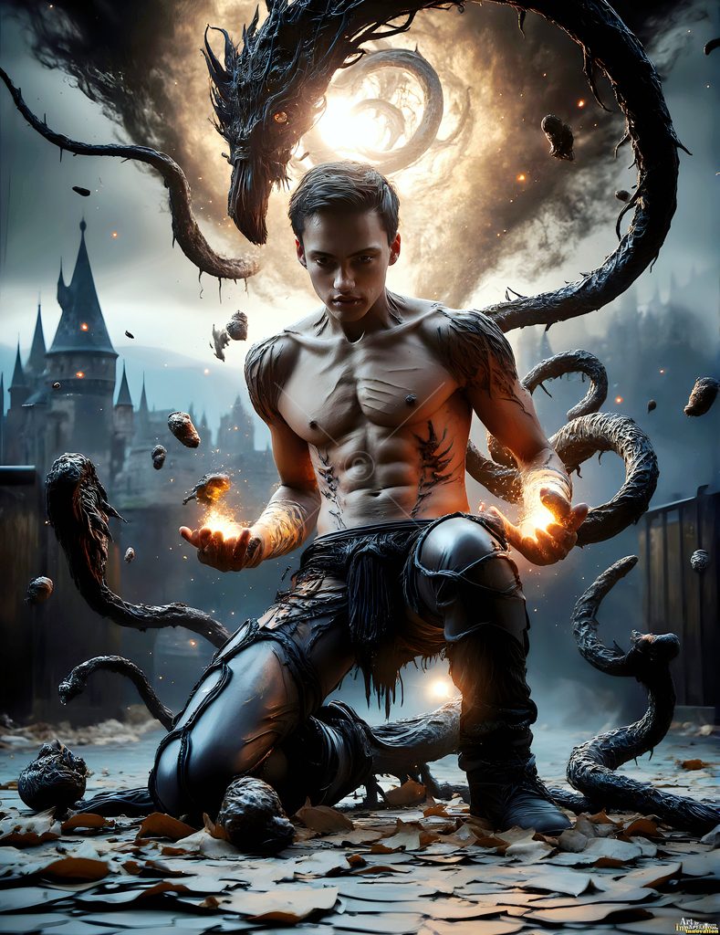 The House of the Serpents - AI Wizard Art