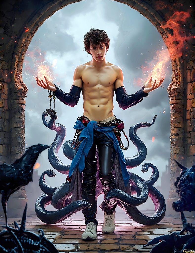 The House of the Serpents - AI Wizard Art