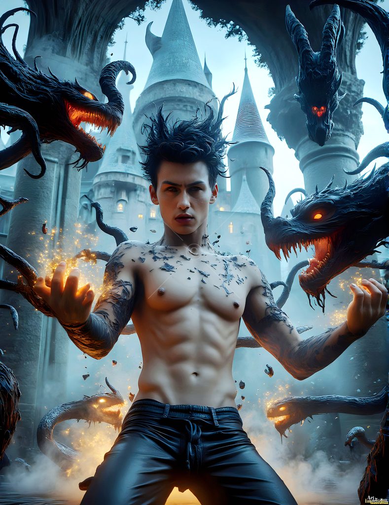 The House of the Serpents - AI Wizard Art