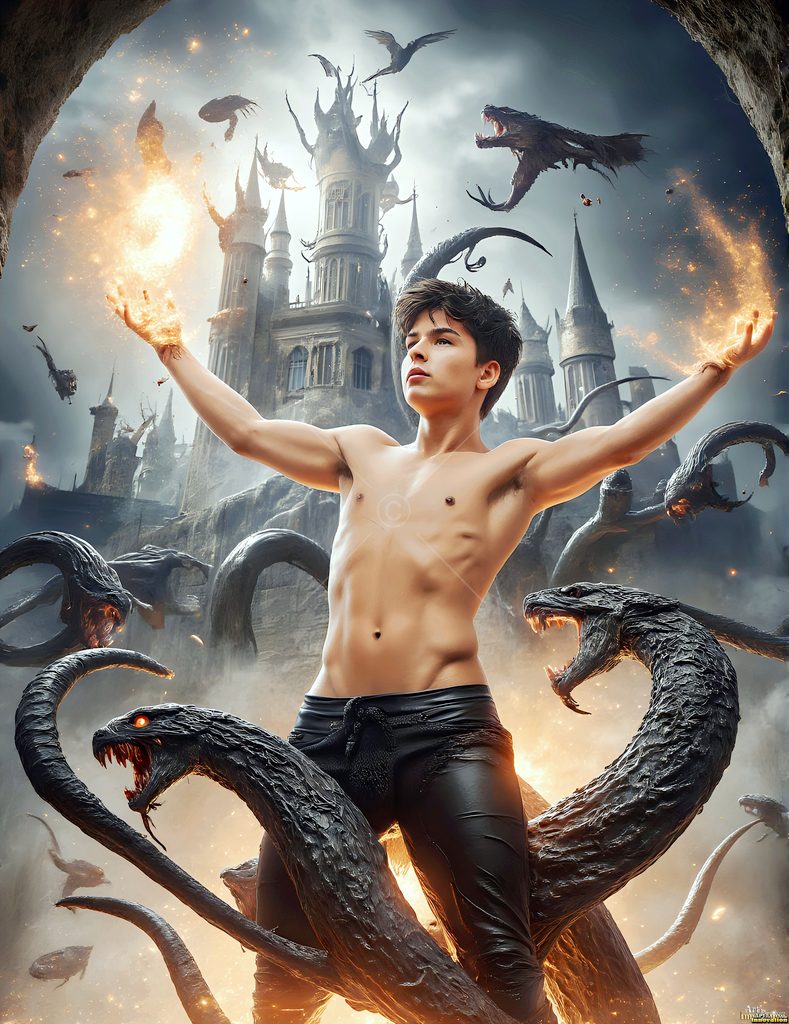 The House of the Serpents - AI Wizard Art