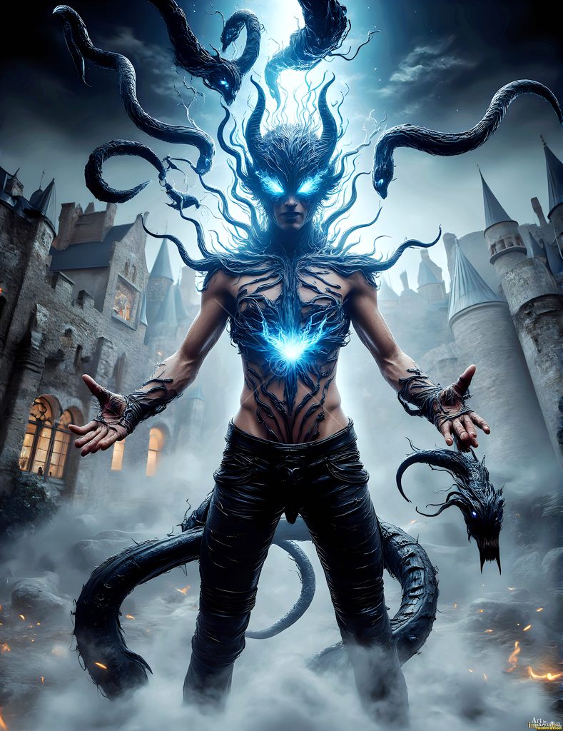 The House of the Serpents - AI Wizard Art