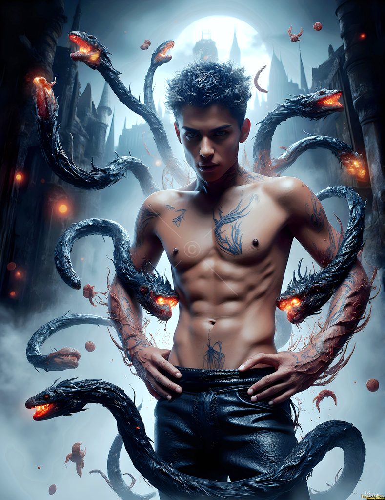 The House of the Serpents - AI Wizard Art