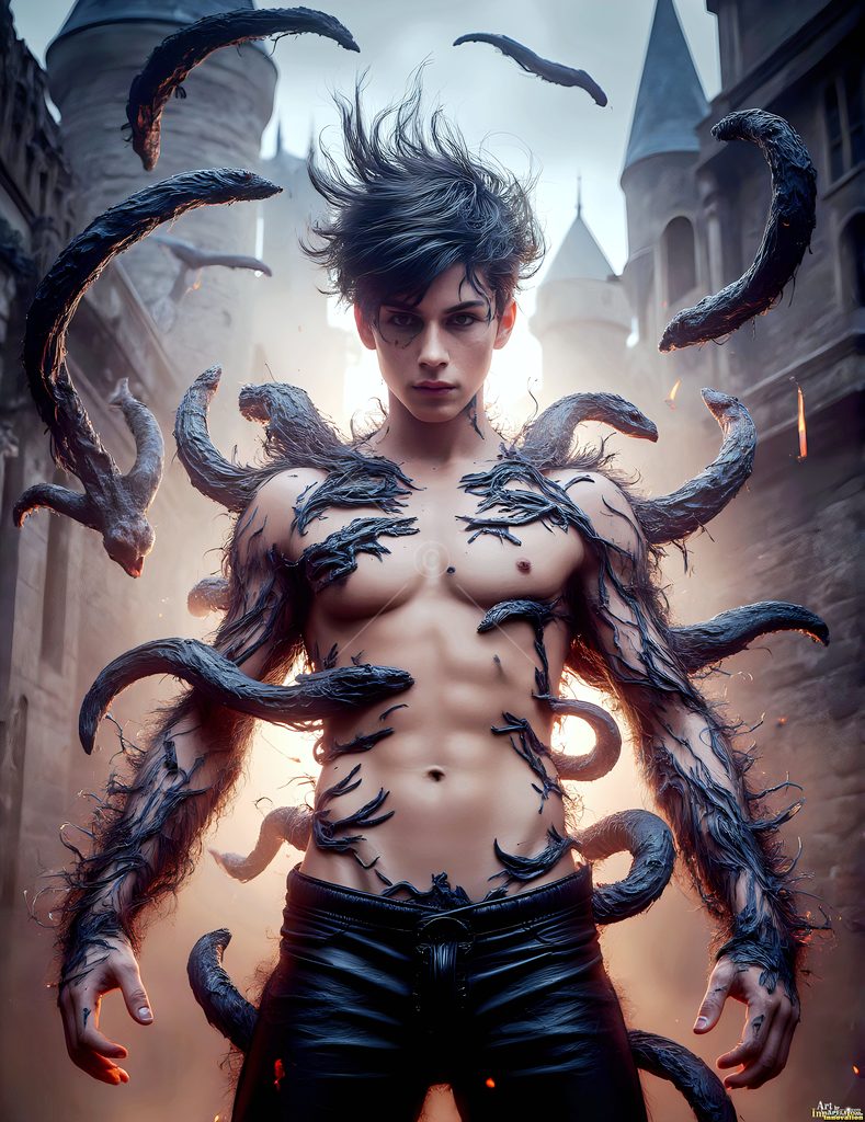 The House of the Serpents - AI Wizard Art