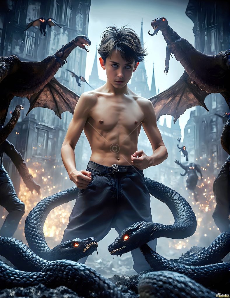 The House of the Serpents - AI Wizard Art