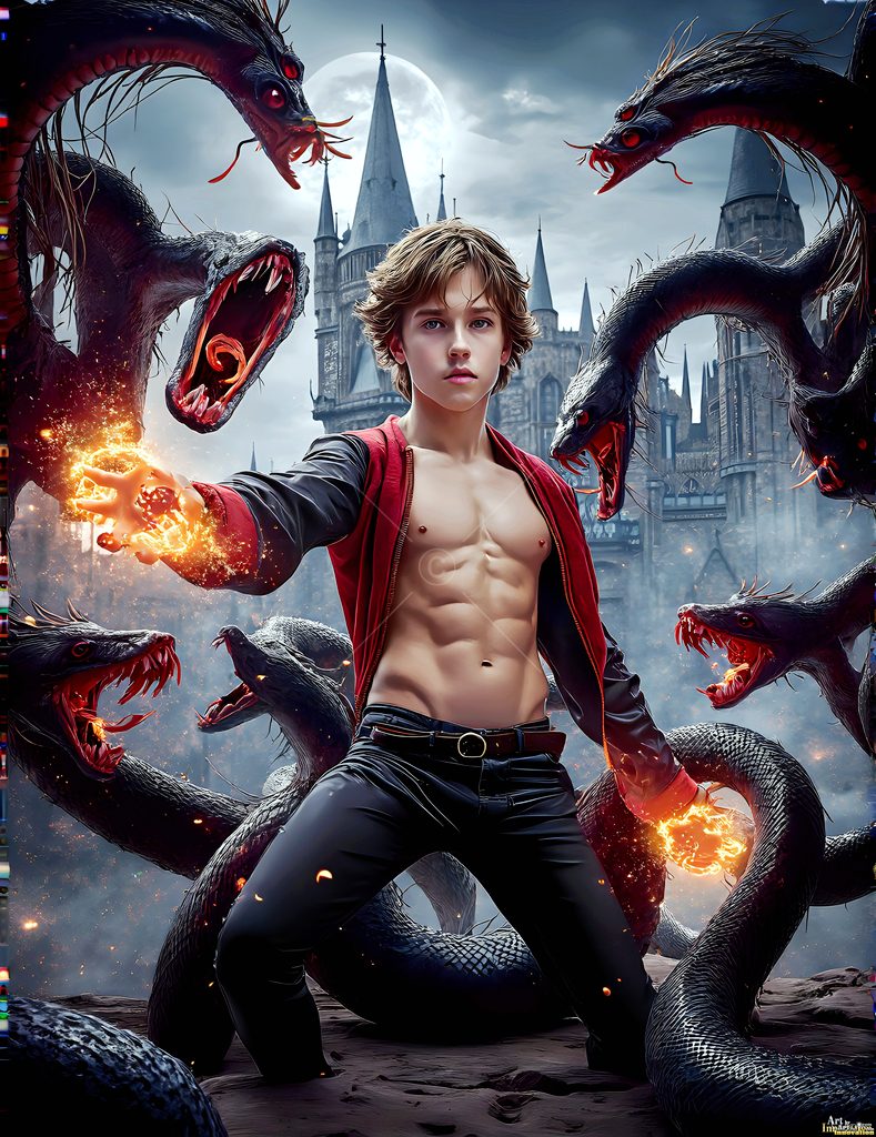 The House of the Serpents - AI Wizard Art