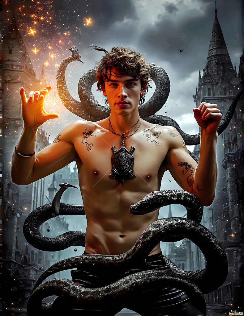 The House of the Serpents - AI Wizard Art