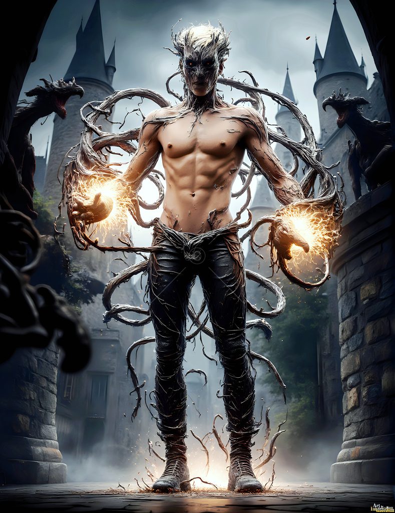 The House of the Serpents - AI Wizard Art