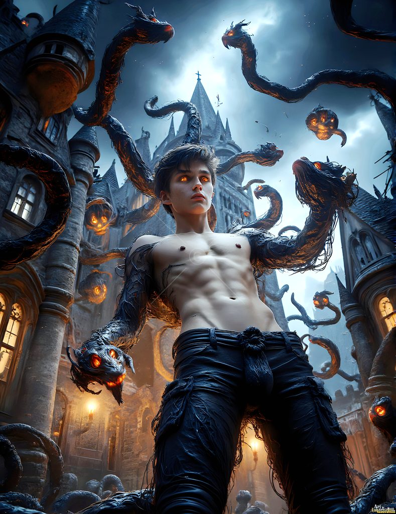 The House of the Serpents - AI Wizard Art