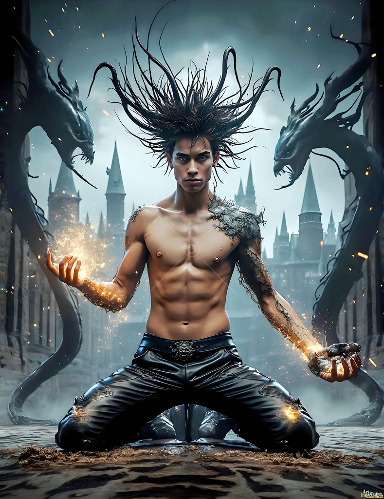 The House of the Serpents - AI Wizard Art