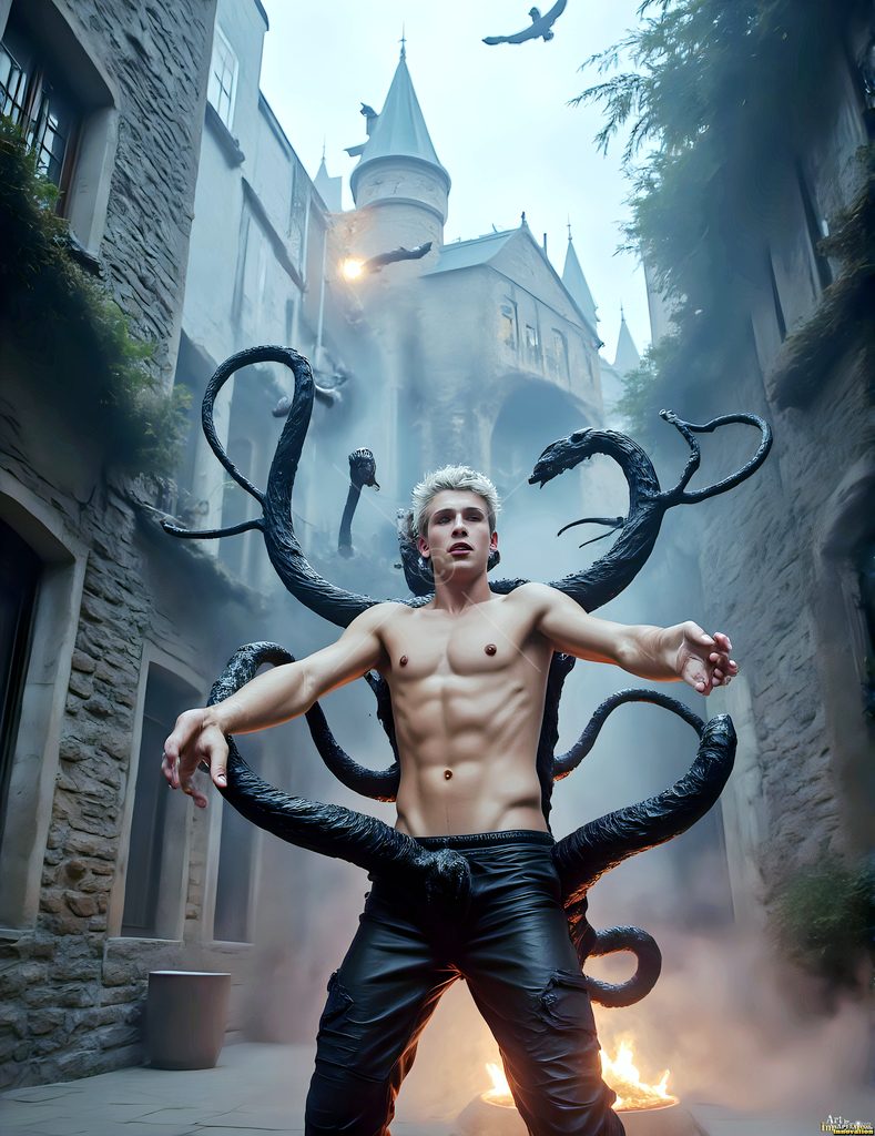 The House of the Serpents - AI Wizard Art