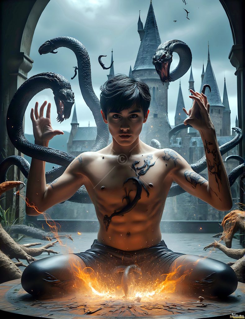 The House of the Serpents - AI Wizard Art