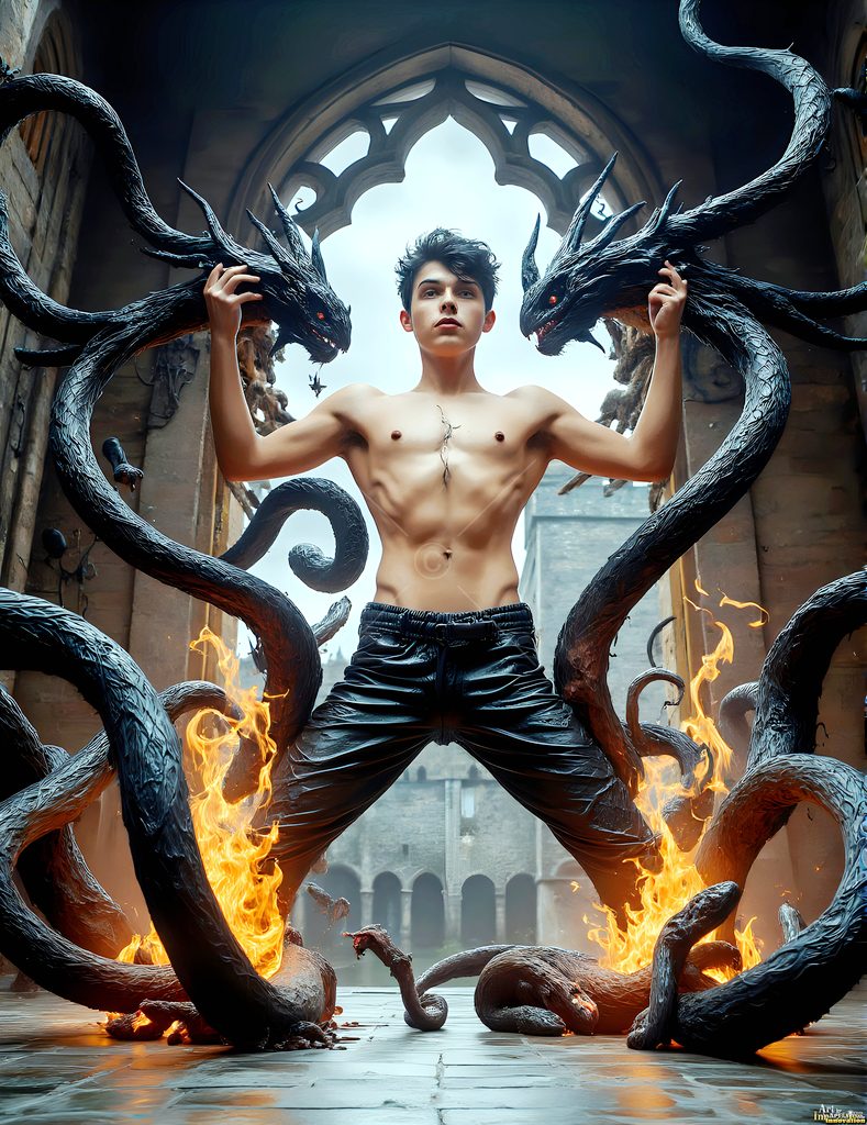 The House of the Serpents - AI Wizard Art