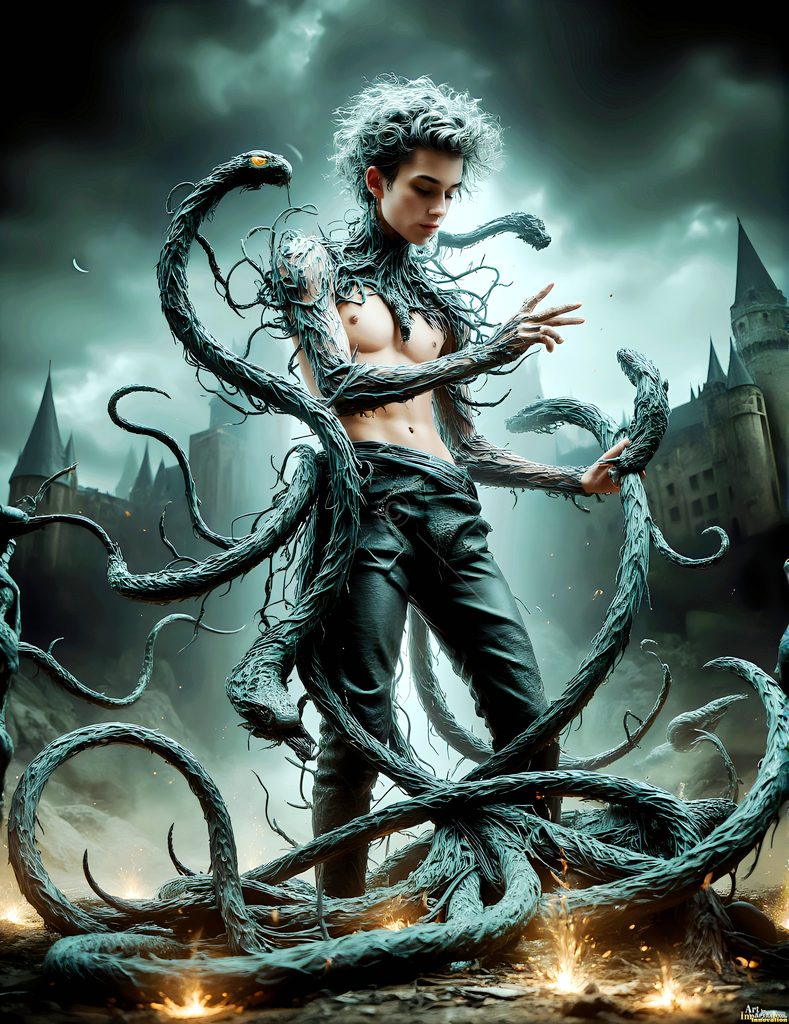 The House of the Serpents - AI Wizard Art